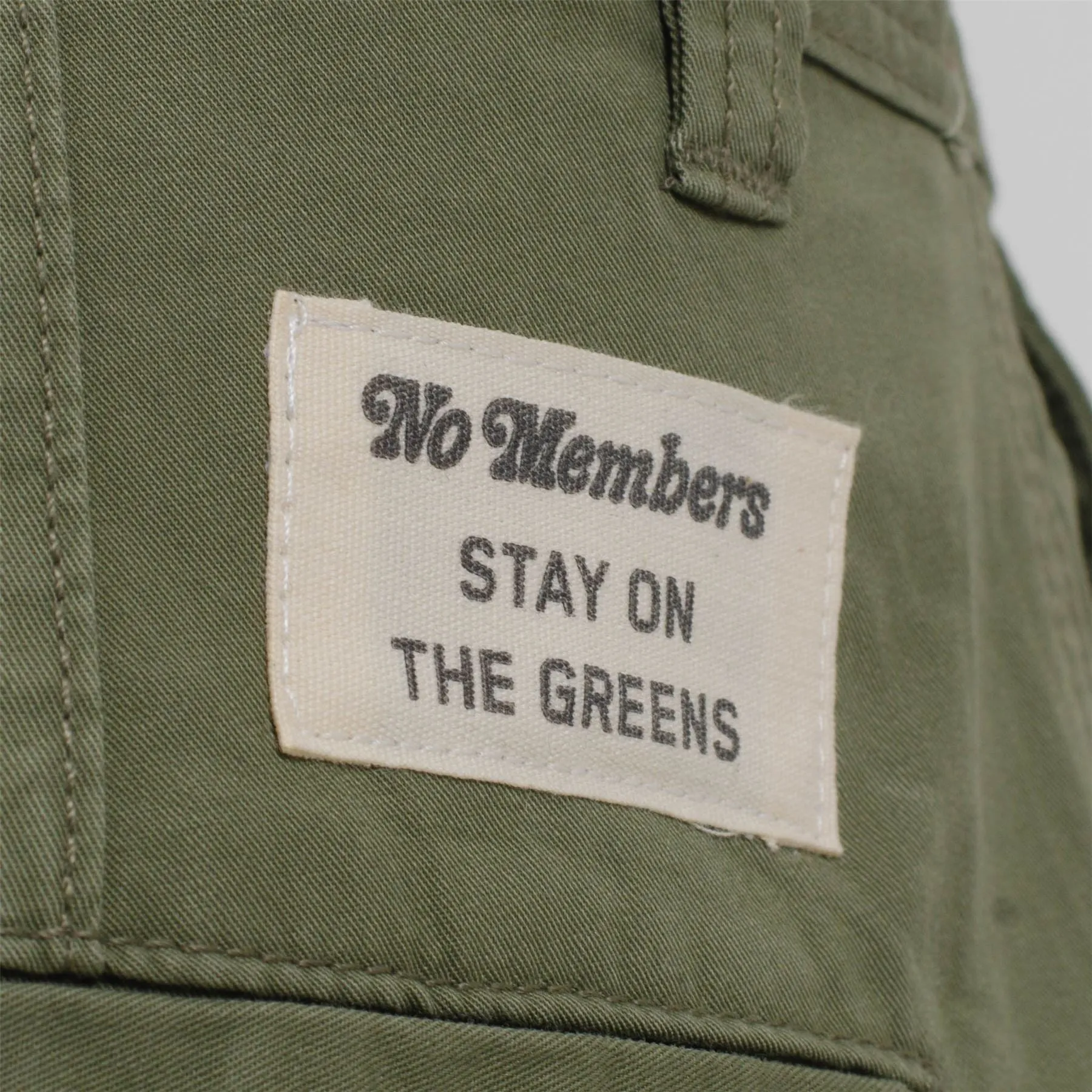 Embroidered Patch Chino Green - W22