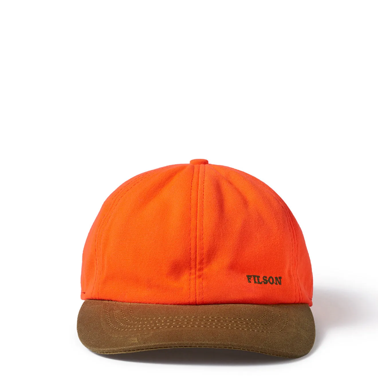 Filson Insulated Blaze / Tin Cloth Cap Desert Tan / Blaze Orange