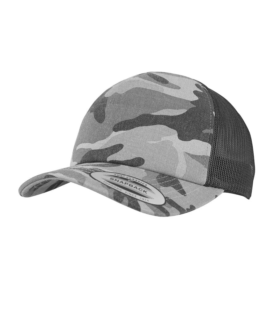 Flexfit Classic Snapback Dark Camo / Black Mesh