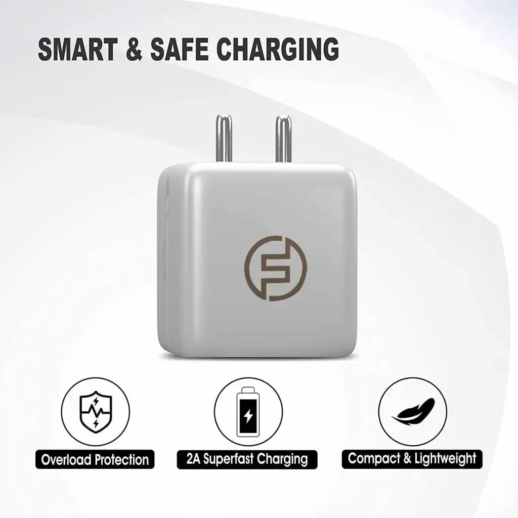 Foxsky Charger 12W For Mobile Charger | Power Adapter | Fast Charger | Android Smartphone Charger