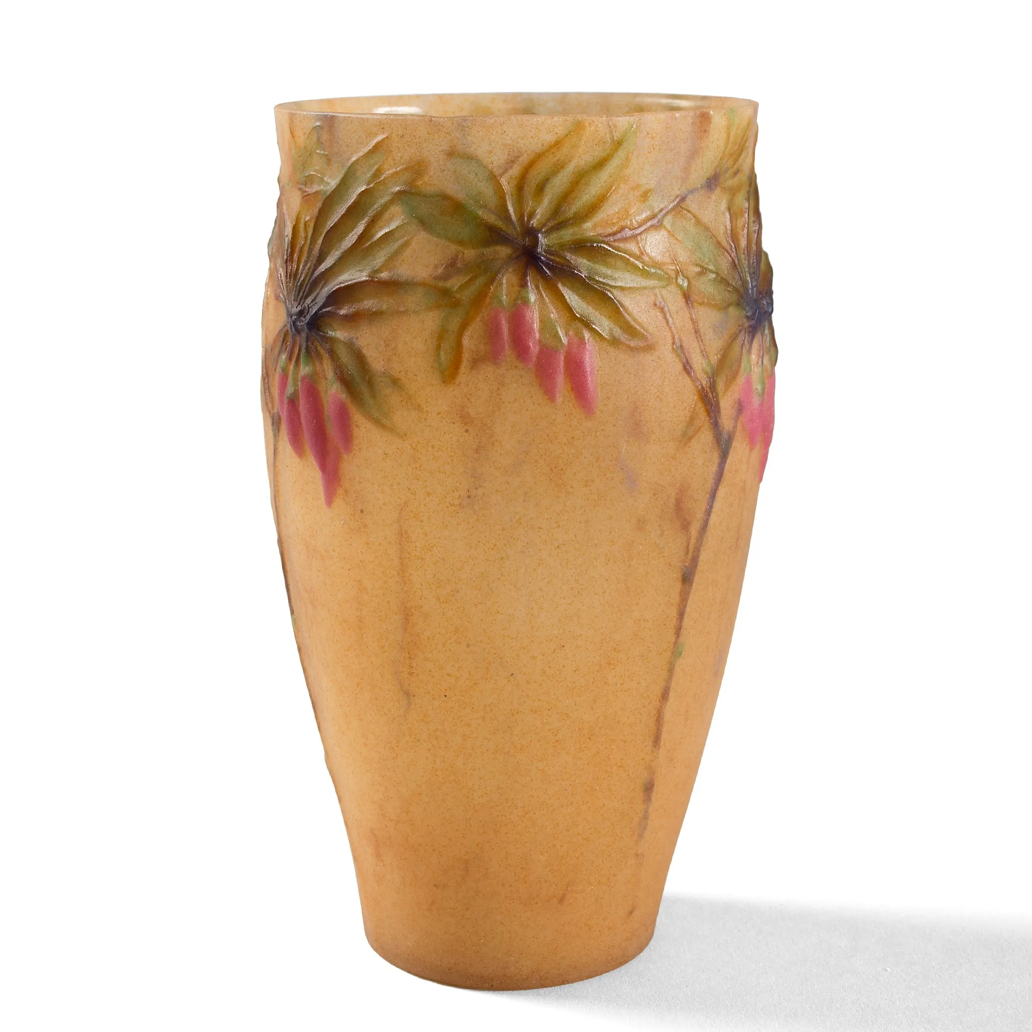 Gabriel Argy-Rousseau "Lyciet de Barbarie" Pate de Verre Glass Vase