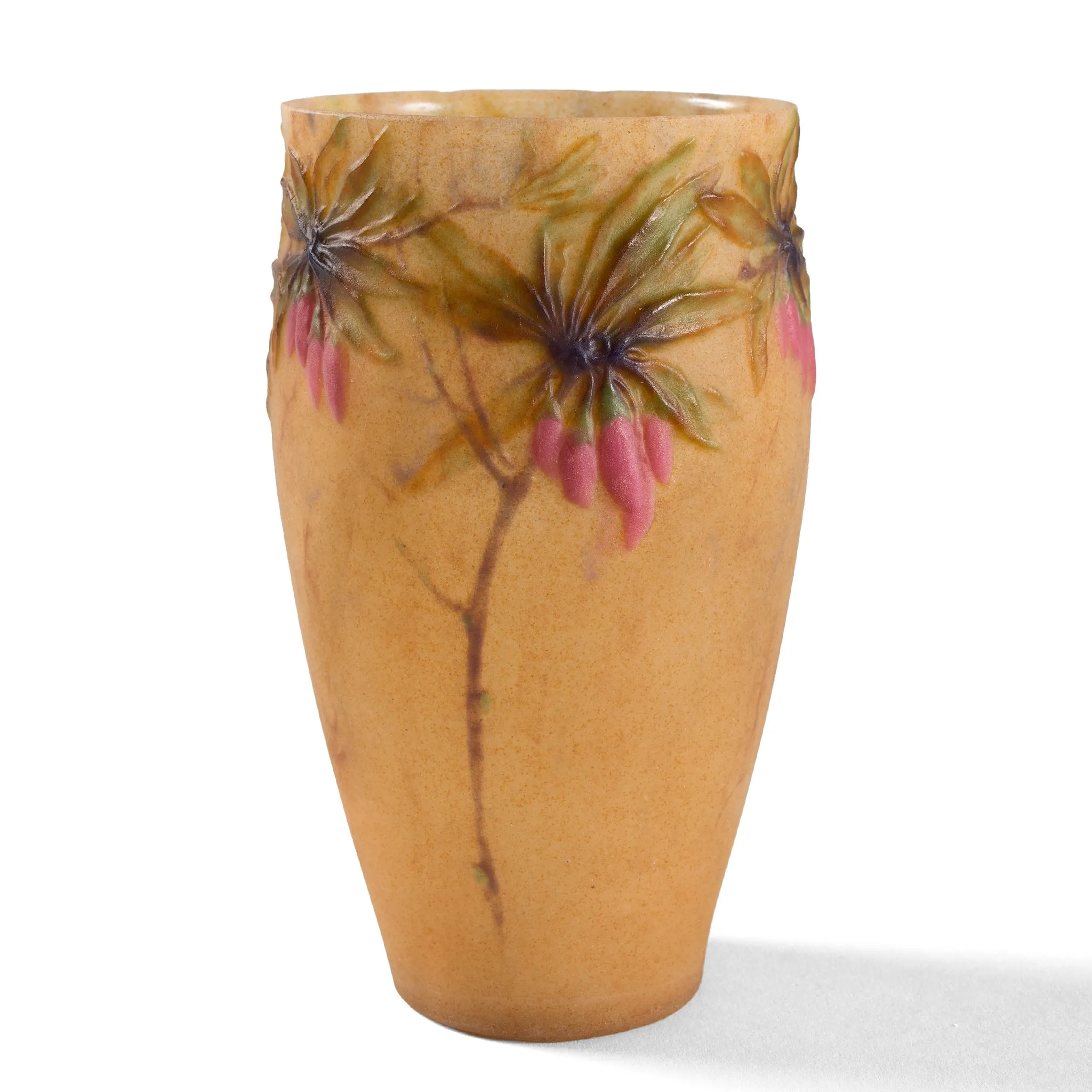 Gabriel Argy-Rousseau "Lyciet de Barbarie" Pate de Verre Glass Vase