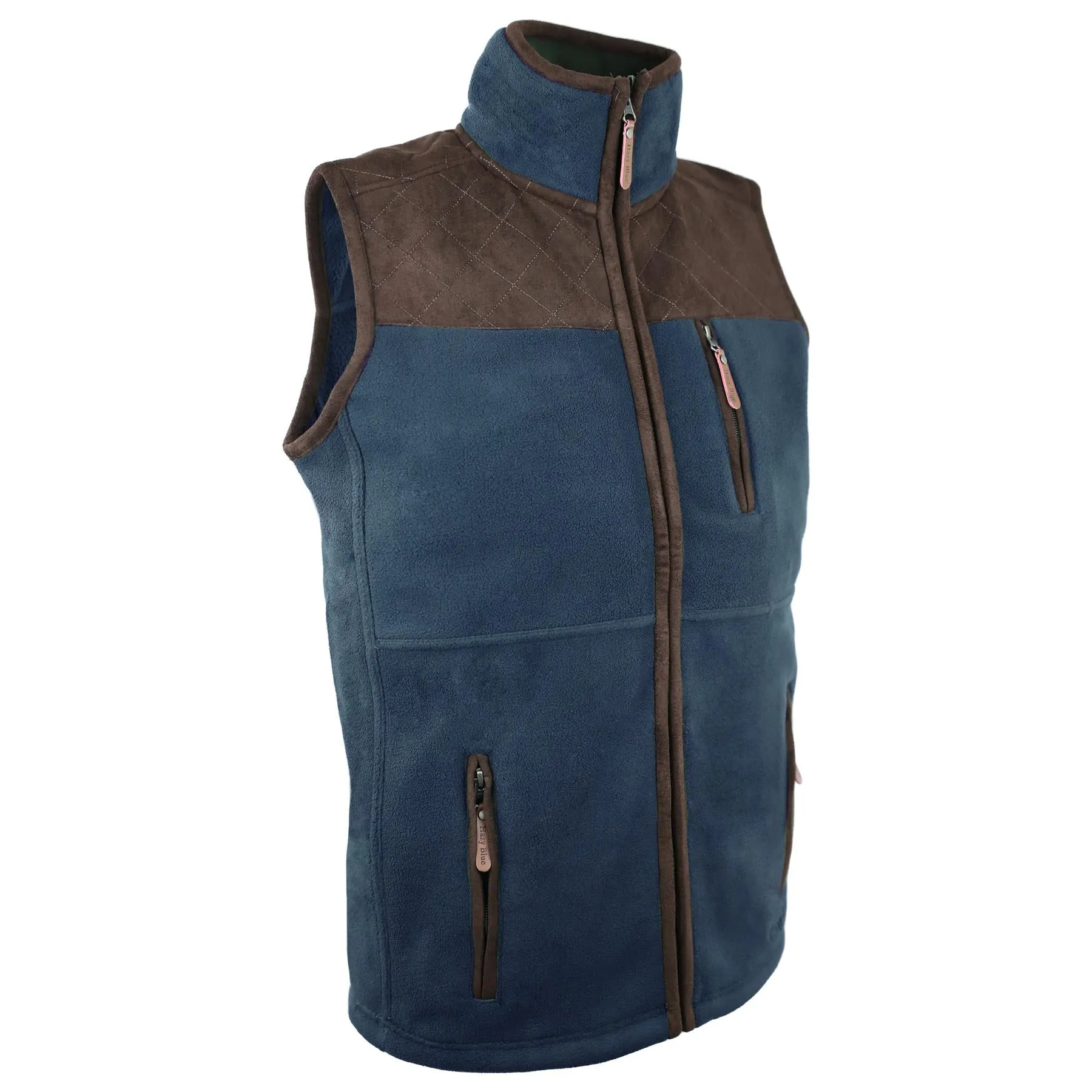 Hazy Blue Denton II Mens Fleece Gilet