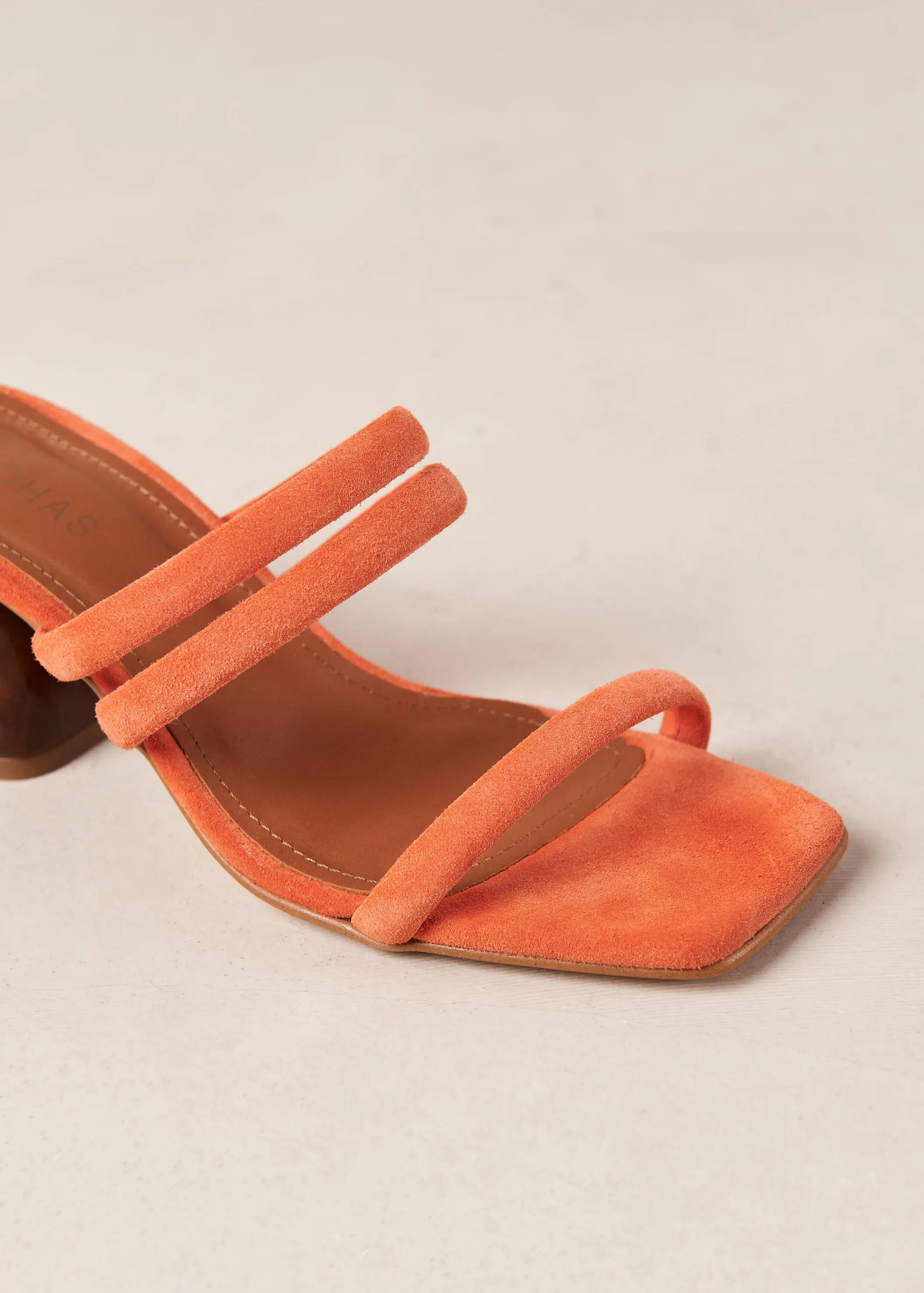 Indiana Pomelo Orange Leather Sandals