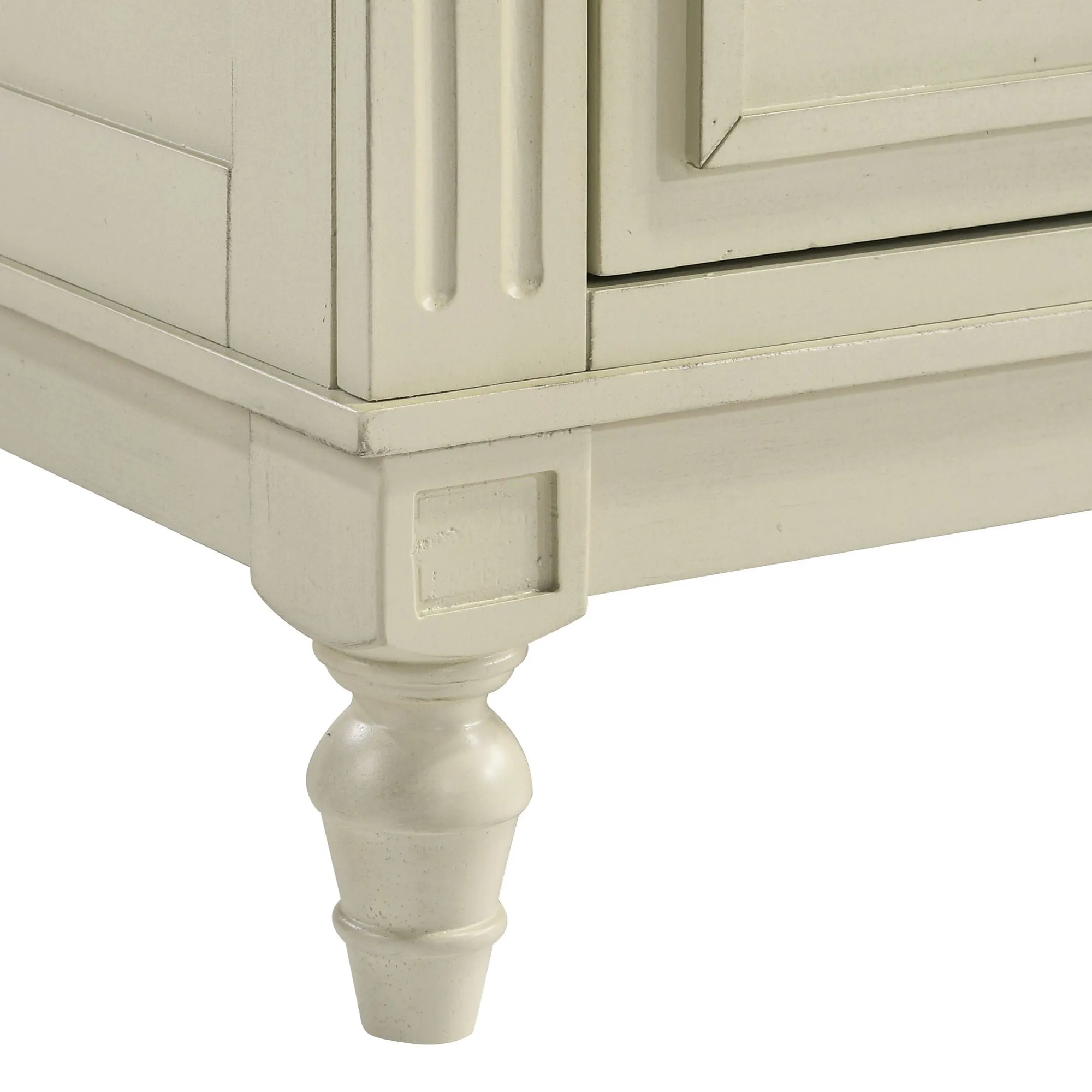 Ispurli White 5 Drawer Chest