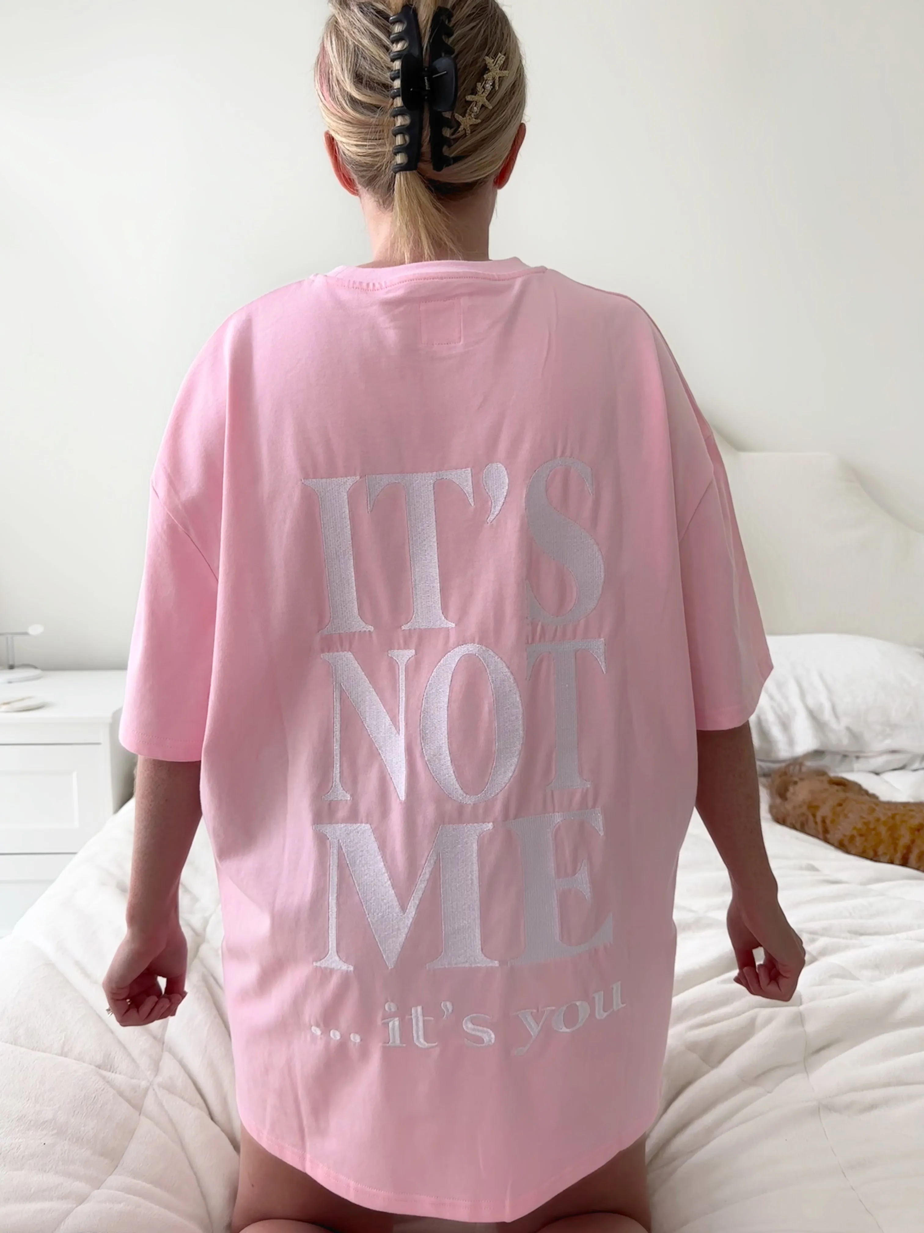 IT'S NOT ME IT'S YOU EMBROIDER TEE