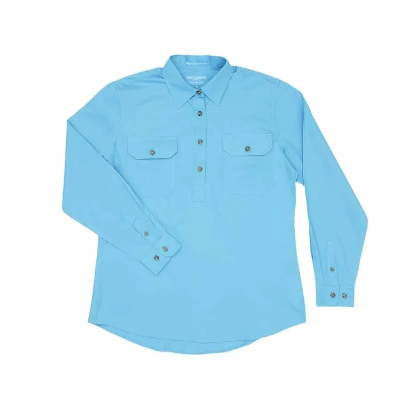 Just Country Workshirt Womens Jahna Half Button