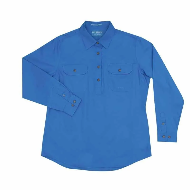 Just Country Workshirt Womens Jahna Half Button