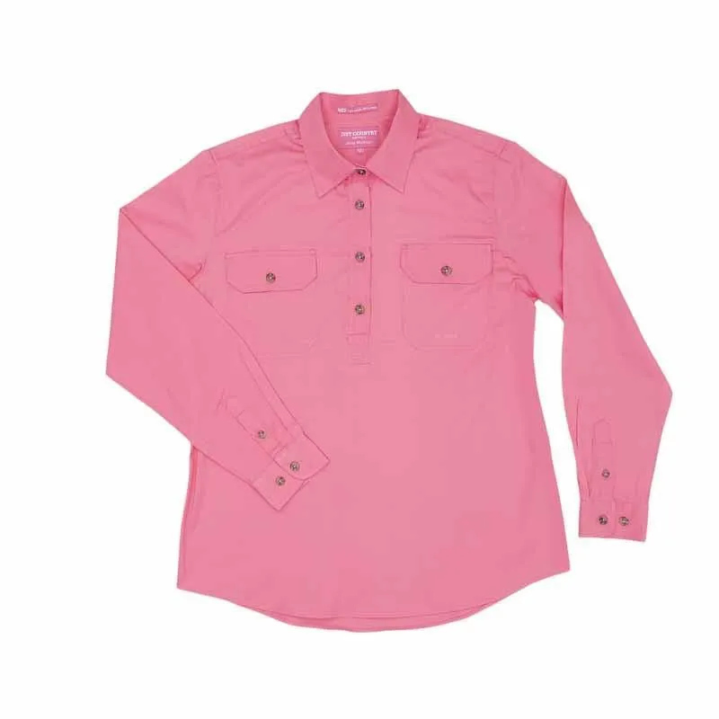 Just Country Workshirt Womens Jahna Half Button