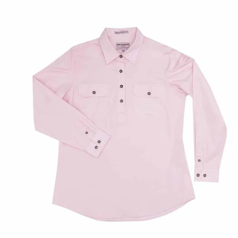 Just Country Workshirt Womens Jahna Half Button