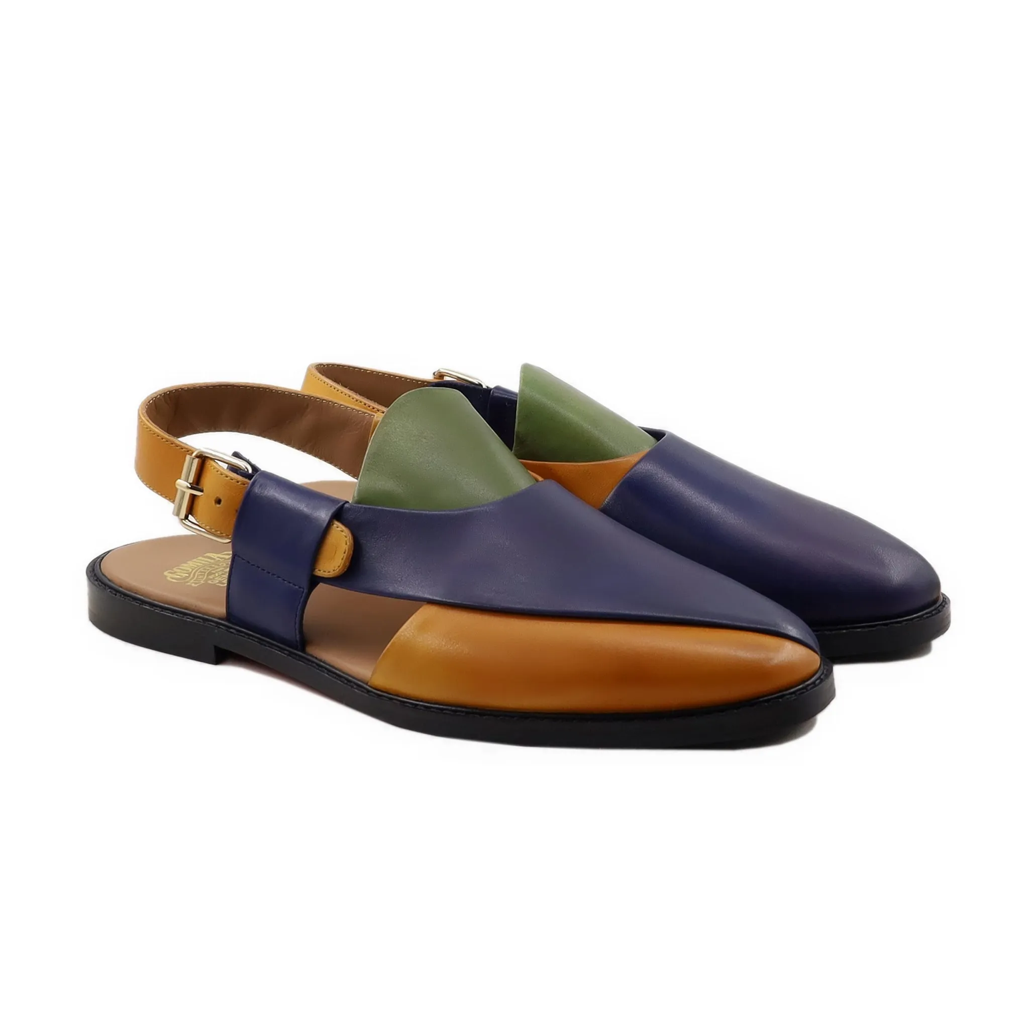 Krusevac - Men's Tricolour Calf Leather Sandal