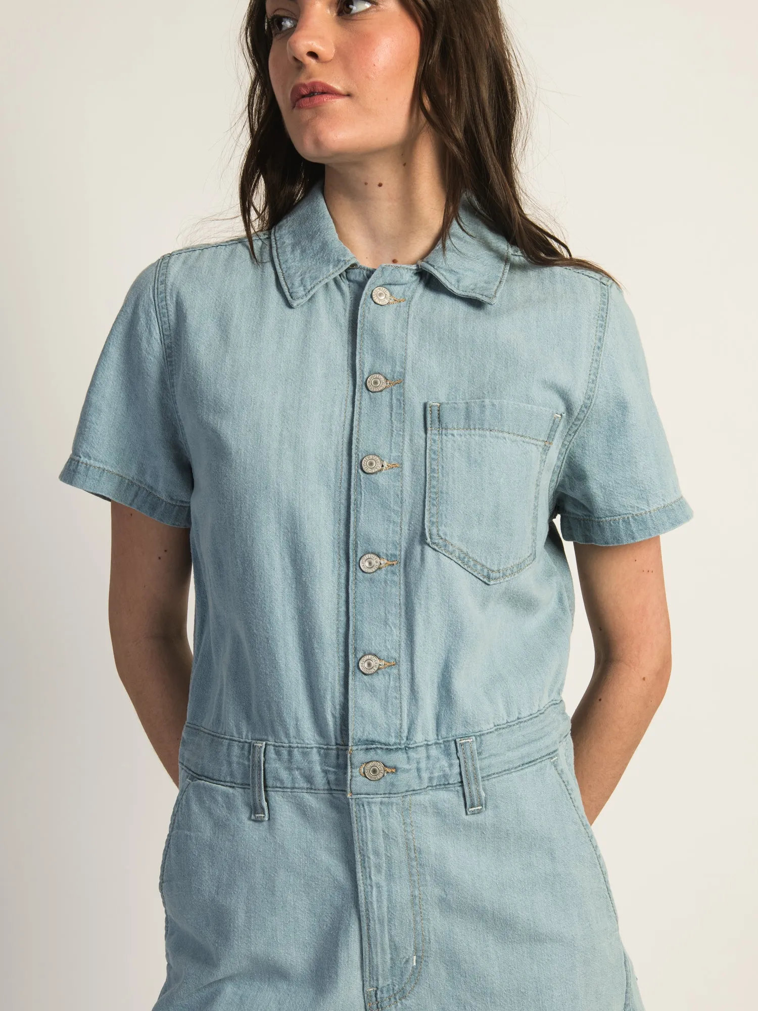 LEVIS HERITAGE SHORT SLEEVE ROMPER - ENJOY