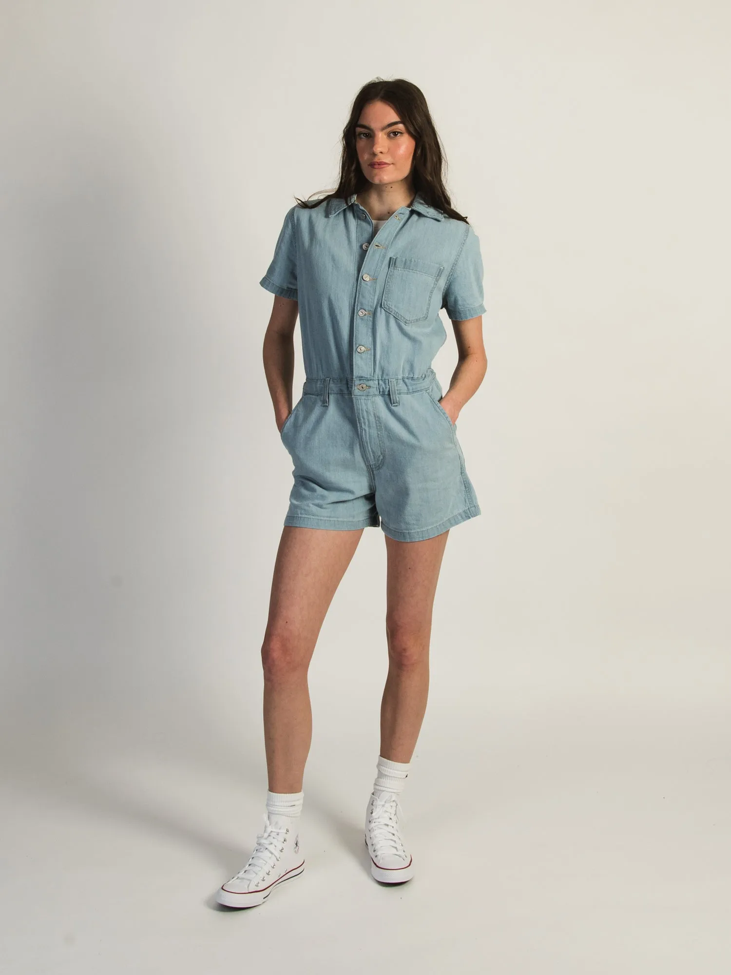 LEVIS HERITAGE SHORT SLEEVE ROMPER - ENJOY