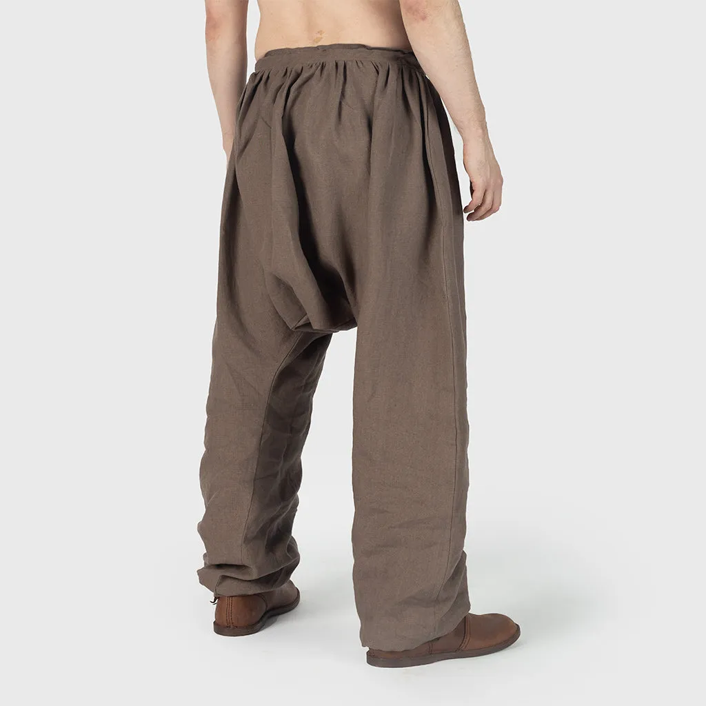 Linen High Breeches, Brown