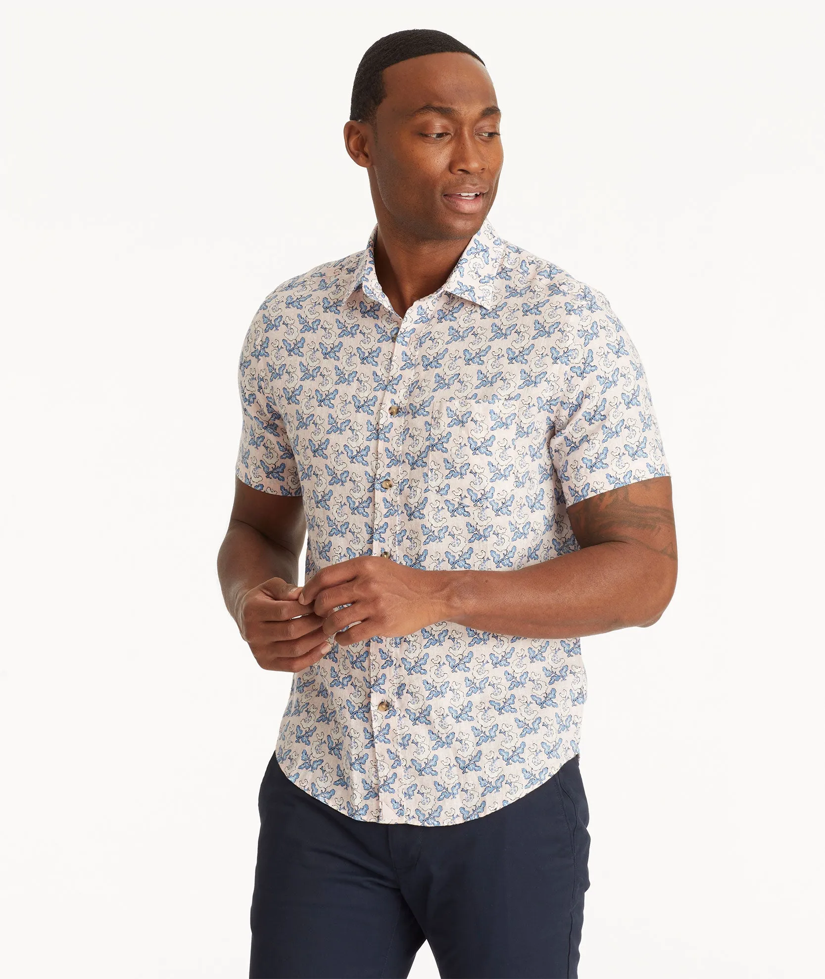 Linen Short-Sleeve Varosa Shirt