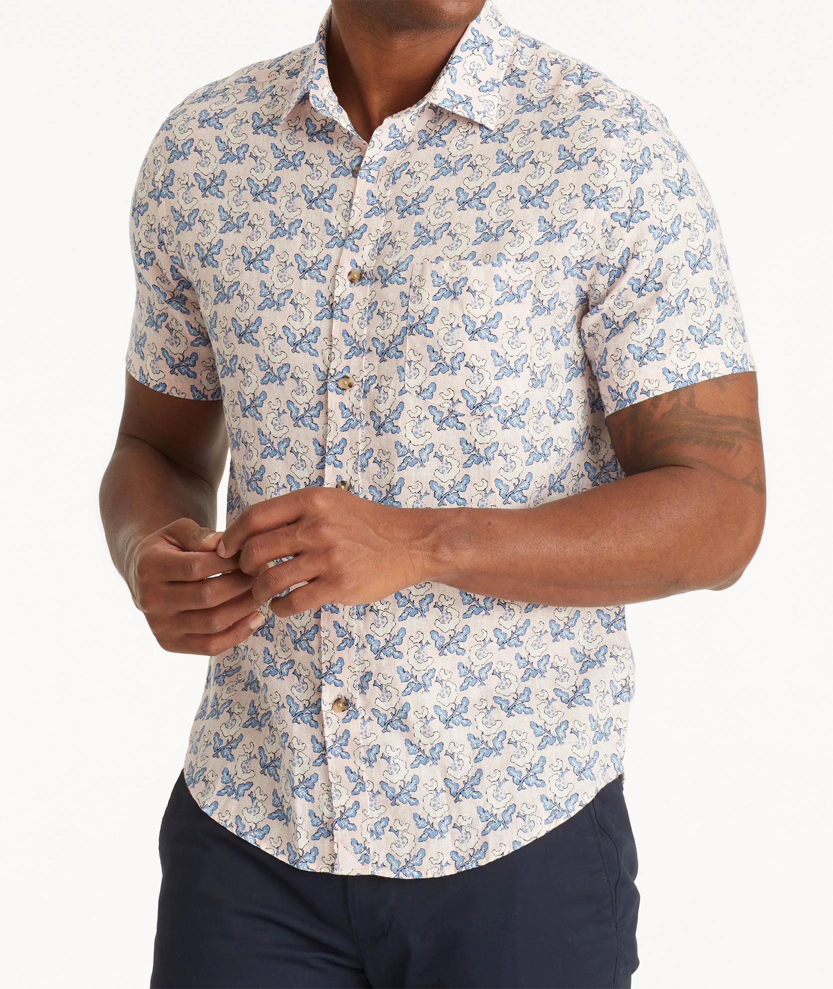 Linen Short-Sleeve Varosa Shirt