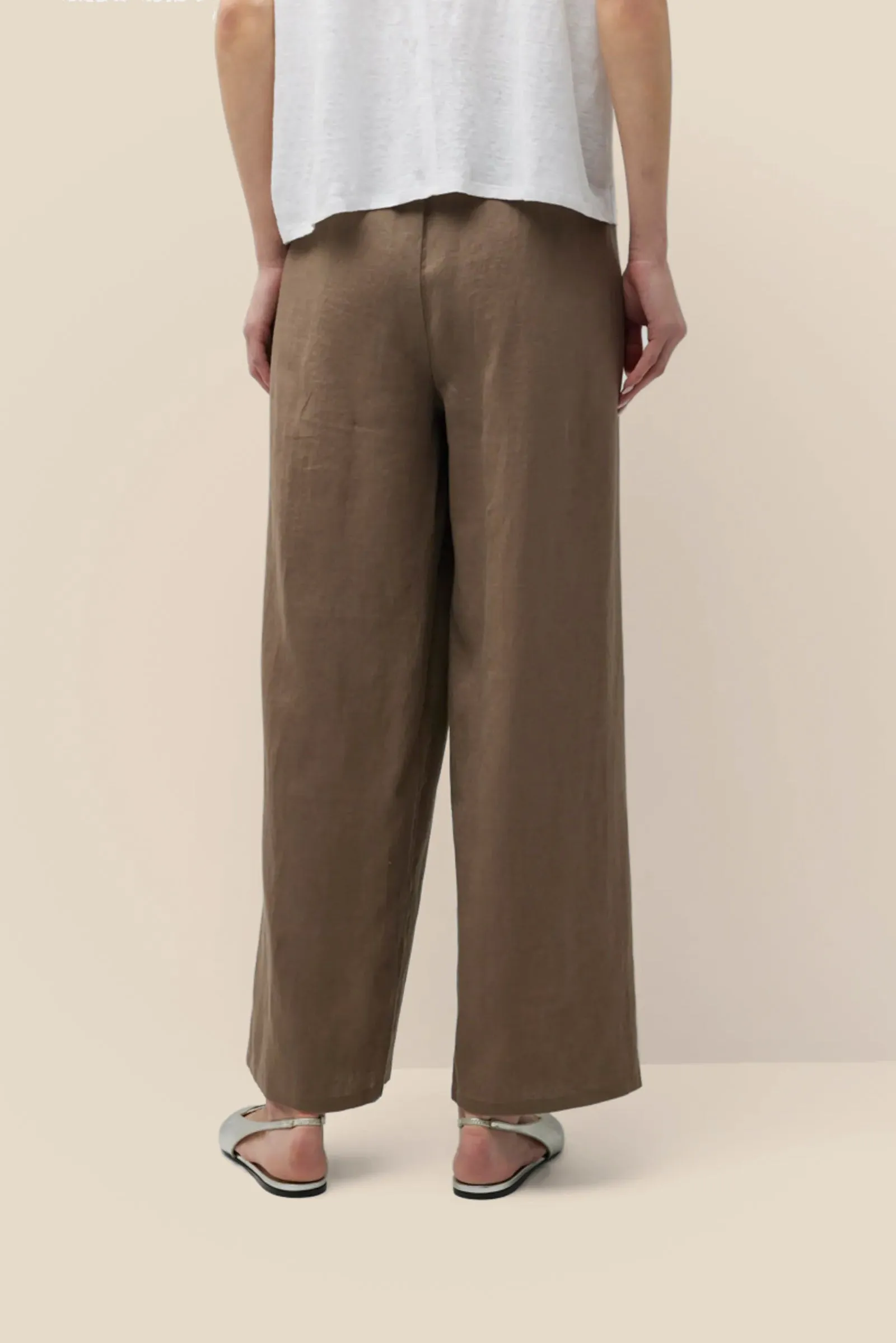 Linen Straight Trousers