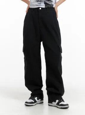 Low Rise Cotton Cargo Pants CM419