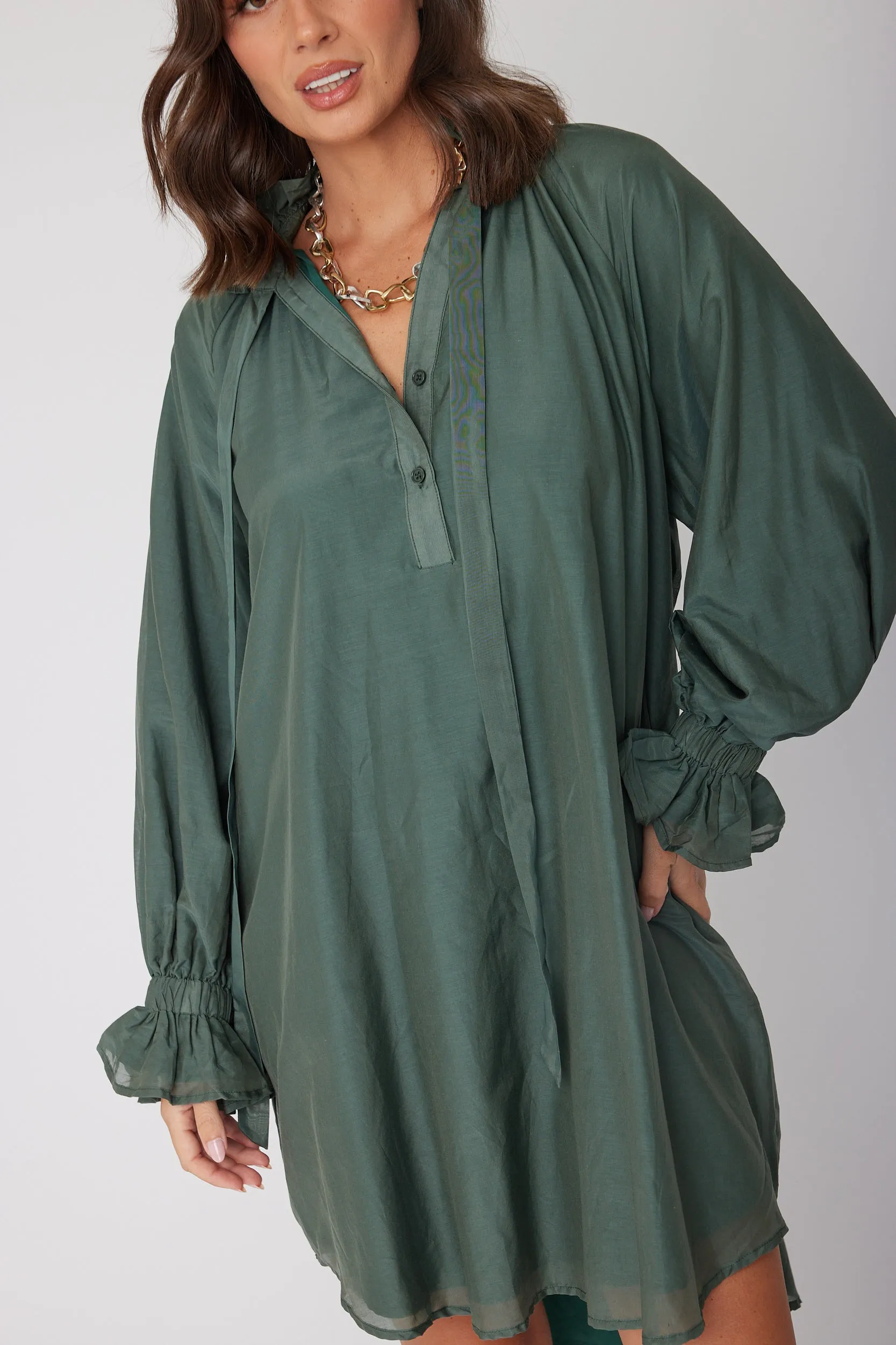 LYCIUM Dress Forest Green