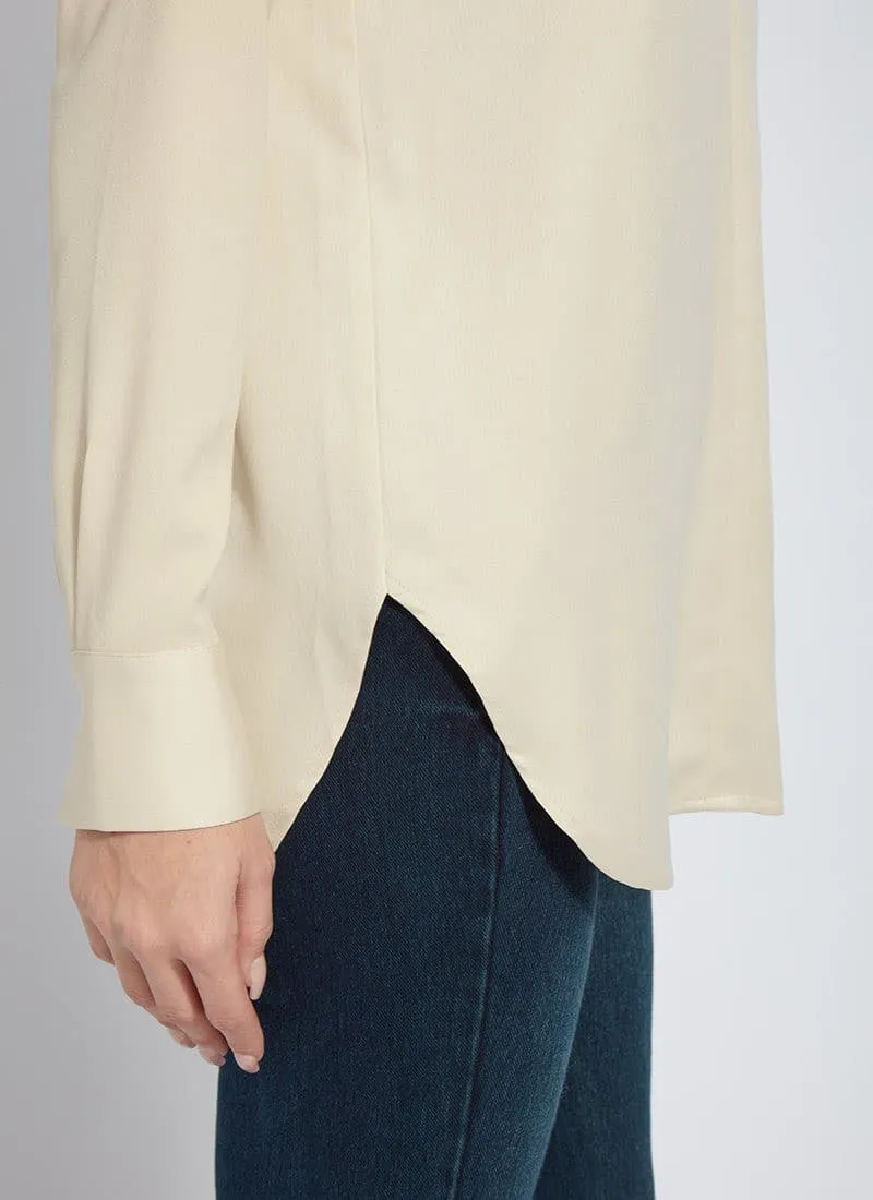 Lysse Token Pull Over Top in White Chocolate