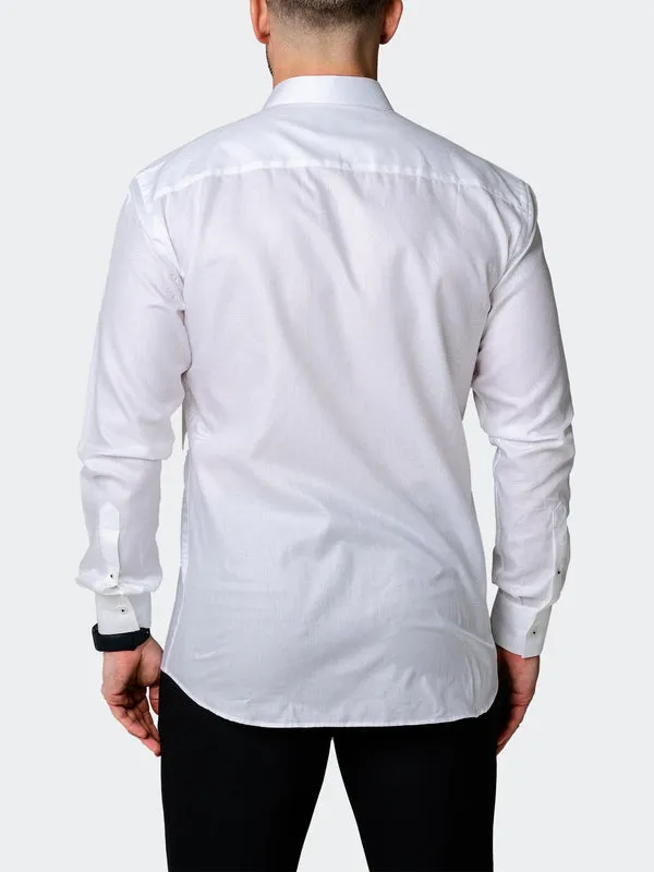 Maceoo Stretch Shirt | Classic Bare White