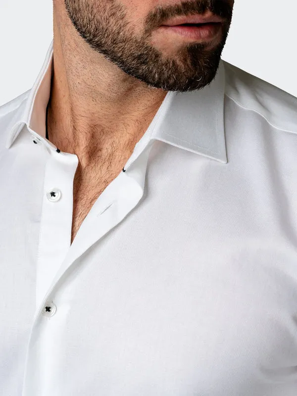 Maceoo Stretch Shirt | Classic Bare White