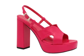 MARIAN Pink leather Platform Sandal