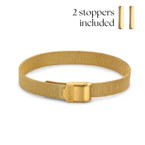 Mesh bracelet gold luxe