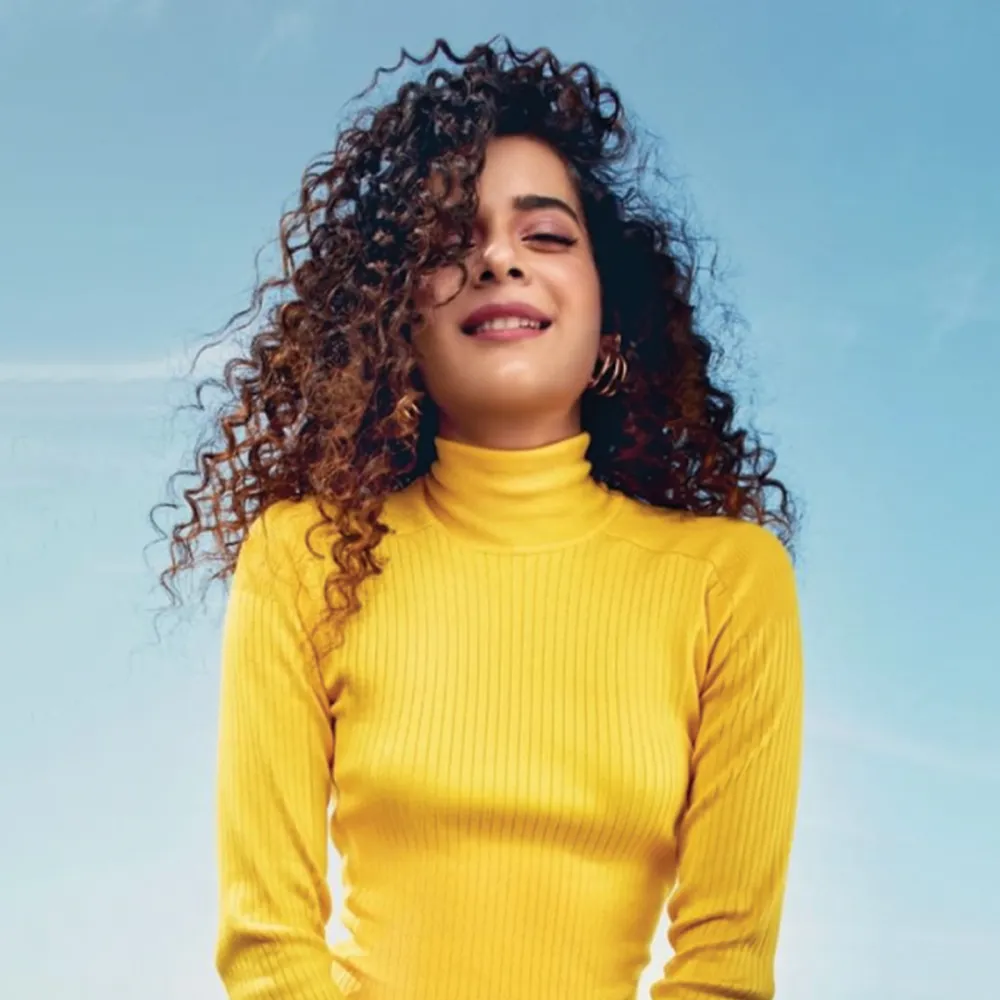 Mithila palkar in Hoop Earrings