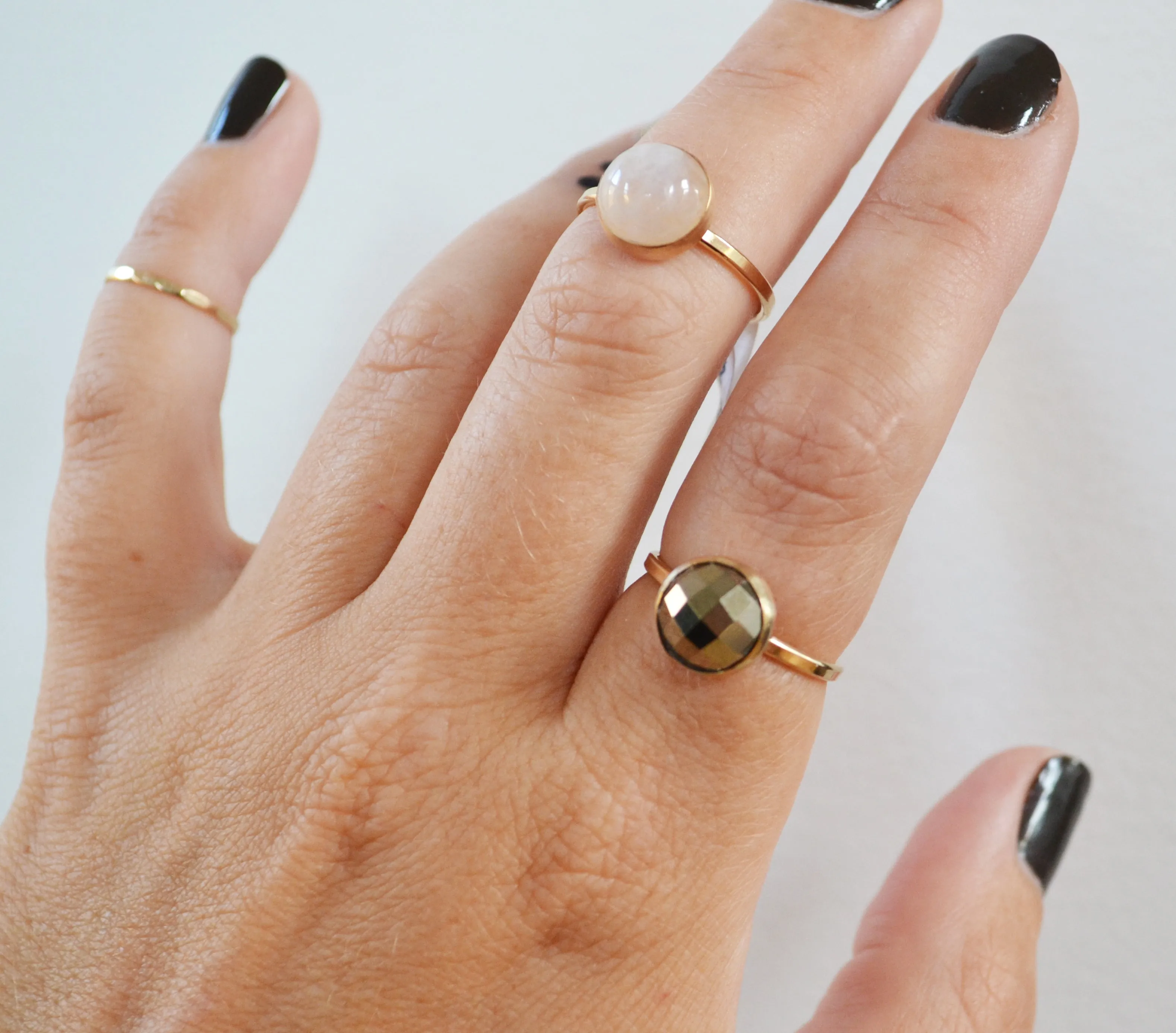 Moonstone Ring, Gold or Silver, As Seen in Health Magazine!