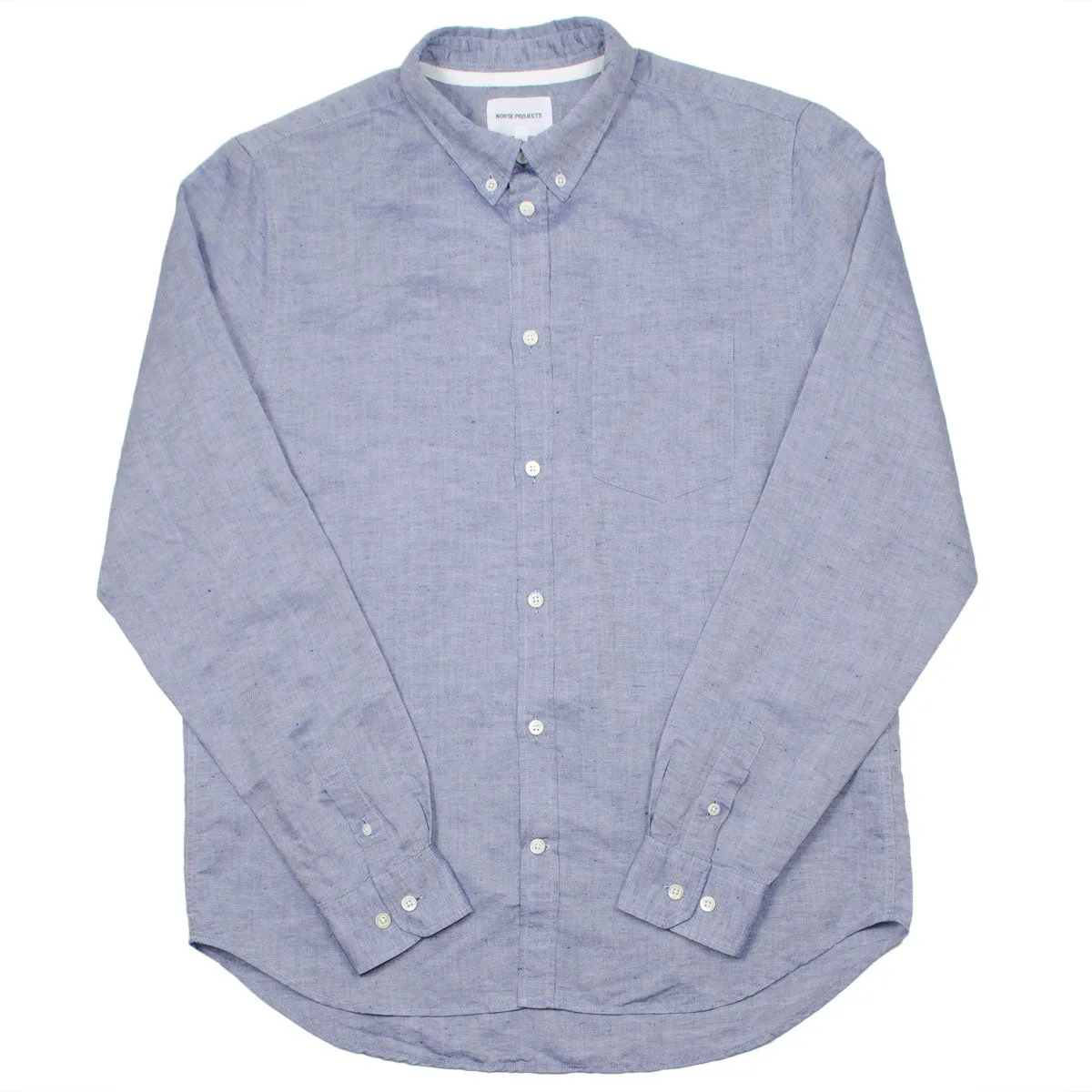 Norse Projects - Osvald BD Cotton Linen Shirt - True Blue