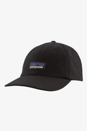 PATAGONIA P-6 LABEL TRAD CAP- BLACK