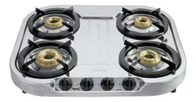 Pigeon Elegance Cook Top 4110 DT LPG Stove, 4 Burner