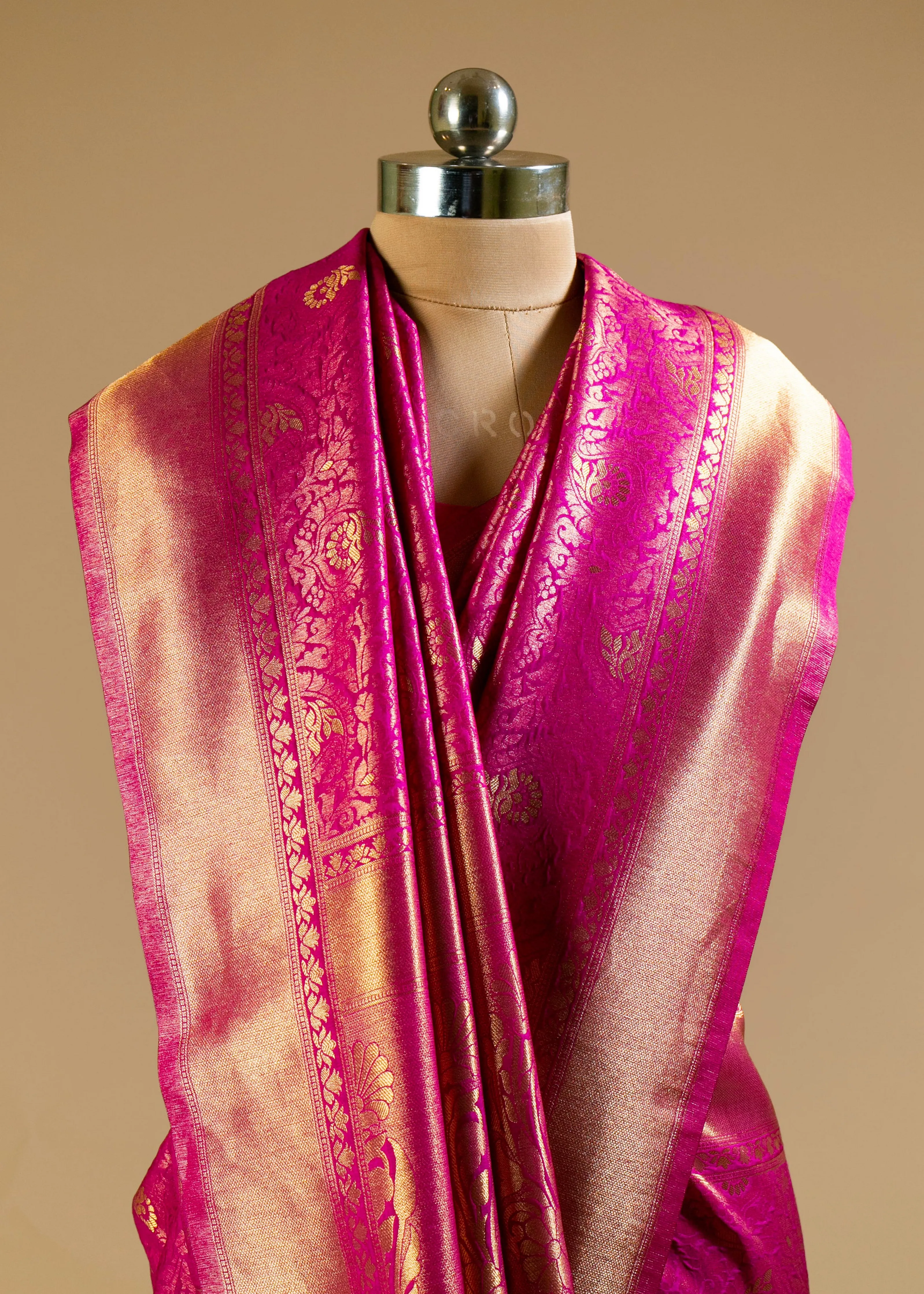 Pure  Banarasi Saree with Jaal and Zari Work