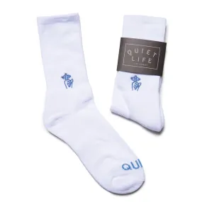 Quiet Life Shhh Sock White