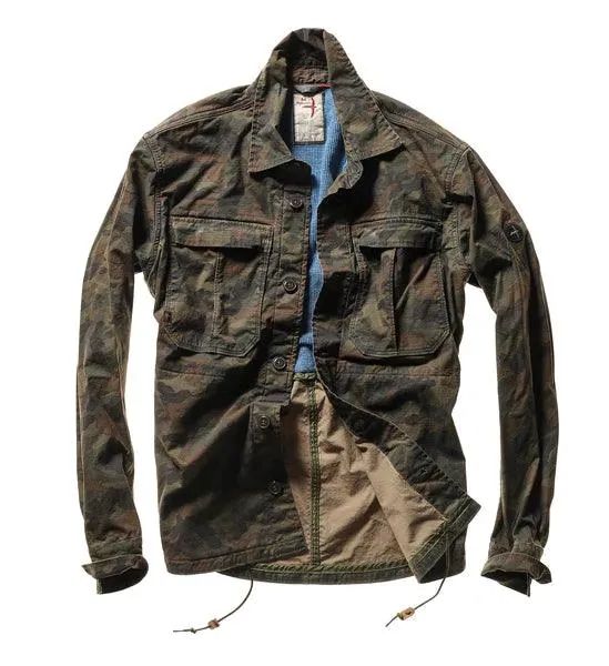 Relwen - Ripstop CPO Shirtjacket - Dk Olive Camo