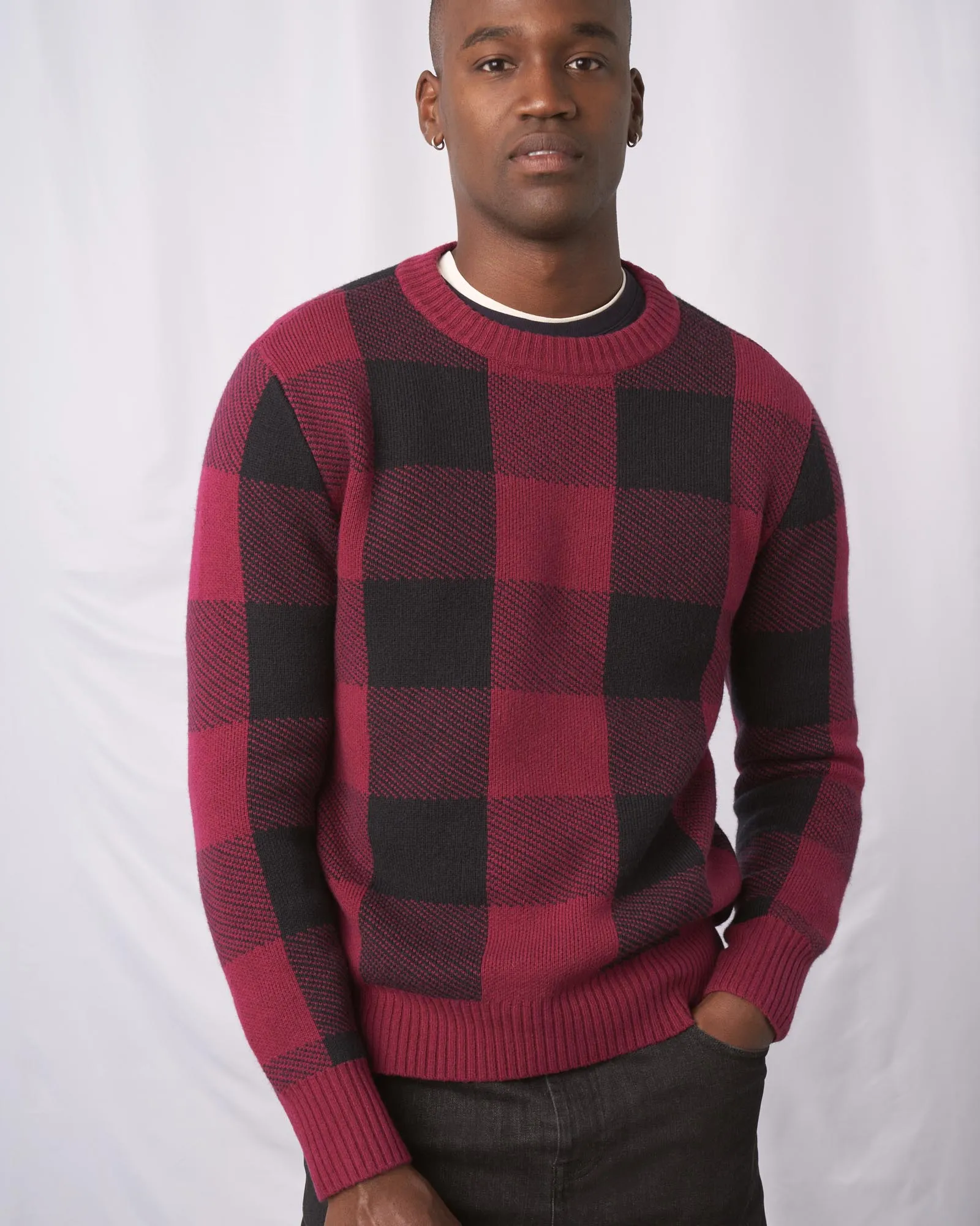 Responsible Wool Buffalo Plaid Sweater