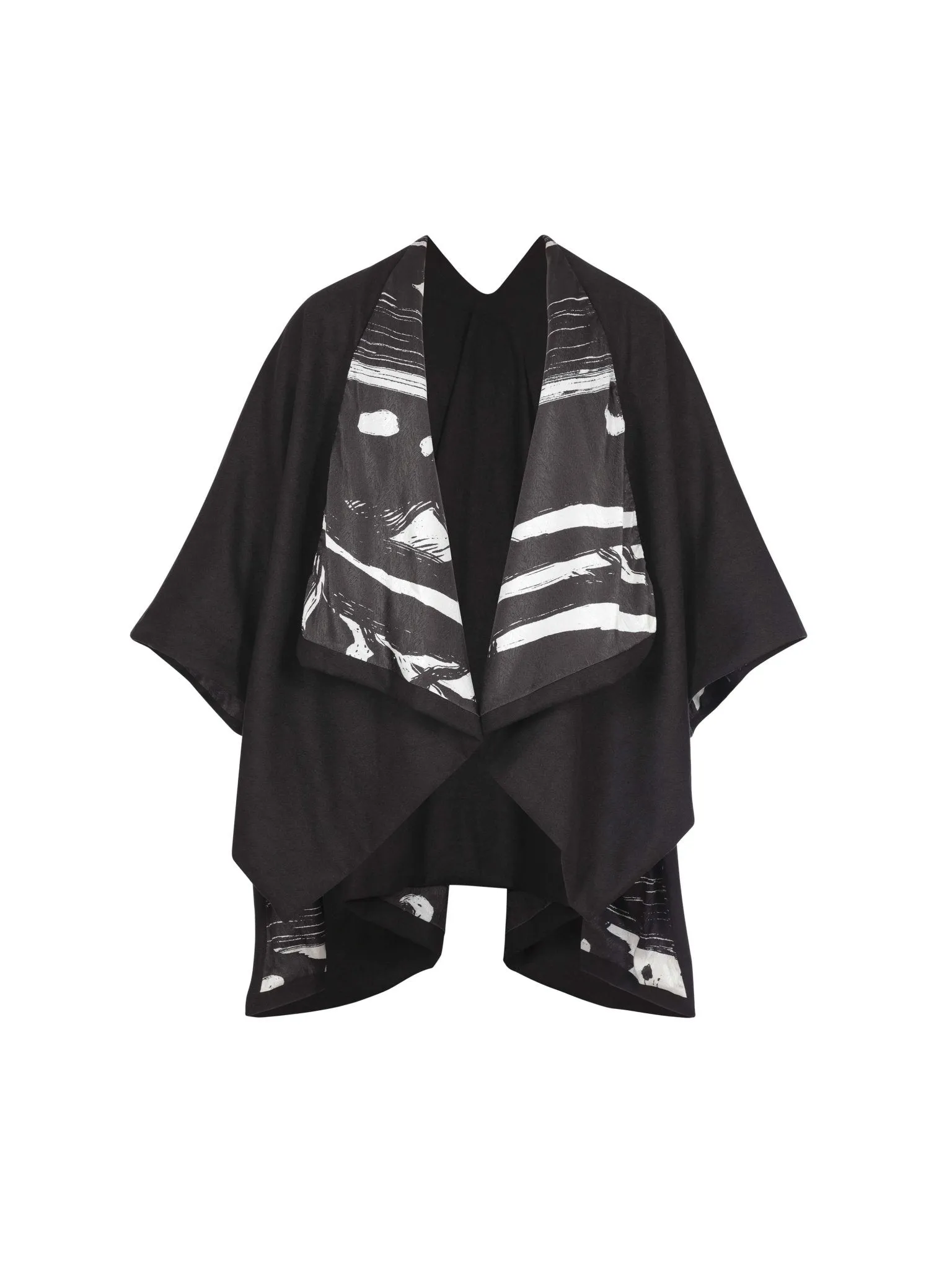 Reversible Amy Ben Poncho - Suto Black