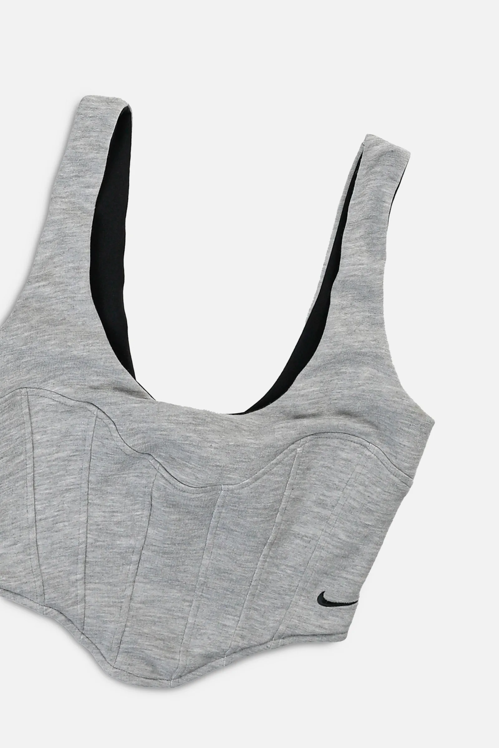 Rework Nike Sweatshirt Bustier - XS