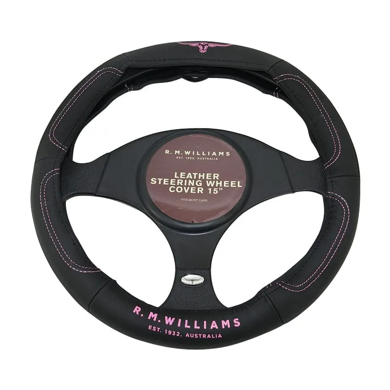 RM Williams Steering Wheel Cover Pink