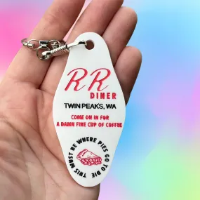 RR Diner Twin Peaks Keychain