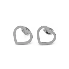 Sab Thin Open Heart Earrings