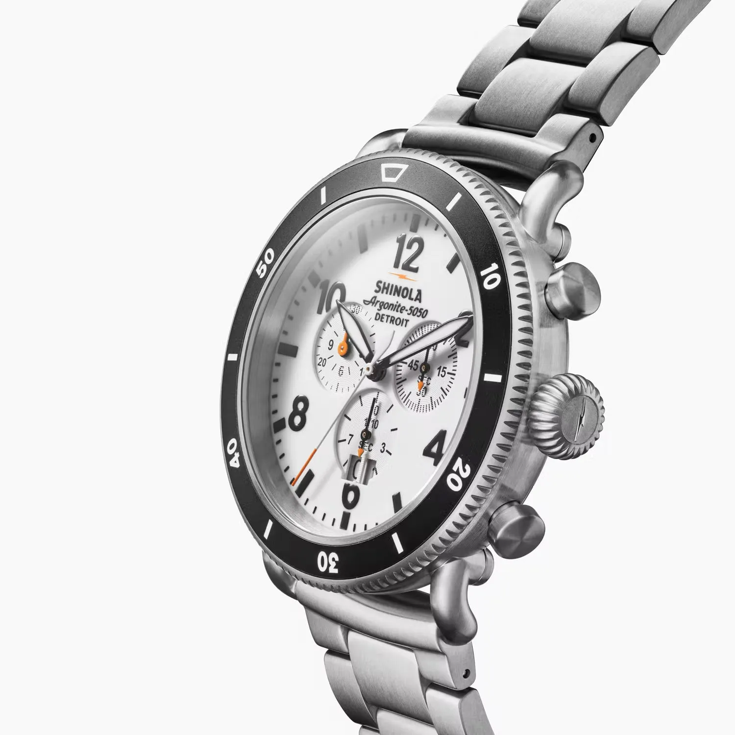 Shinola Titanium White Hurricane Runwell Sport Chronograph 48mm Watch 20224028