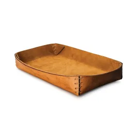 Simon Pearce Leather Tray