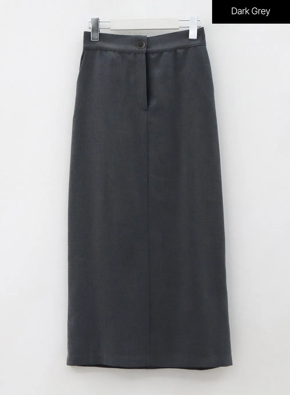 Simple High Waist H-Line Long Skirt OS29