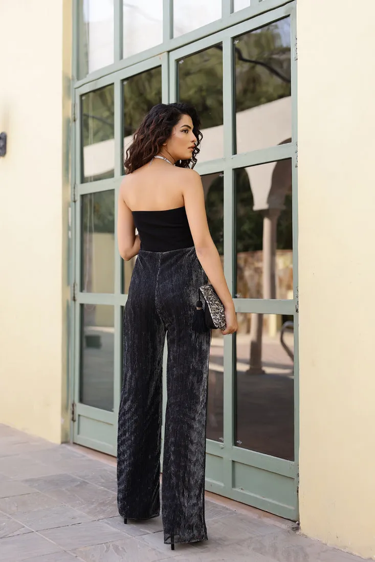 Sloane- Evening's out Bandeau Jumpsuit