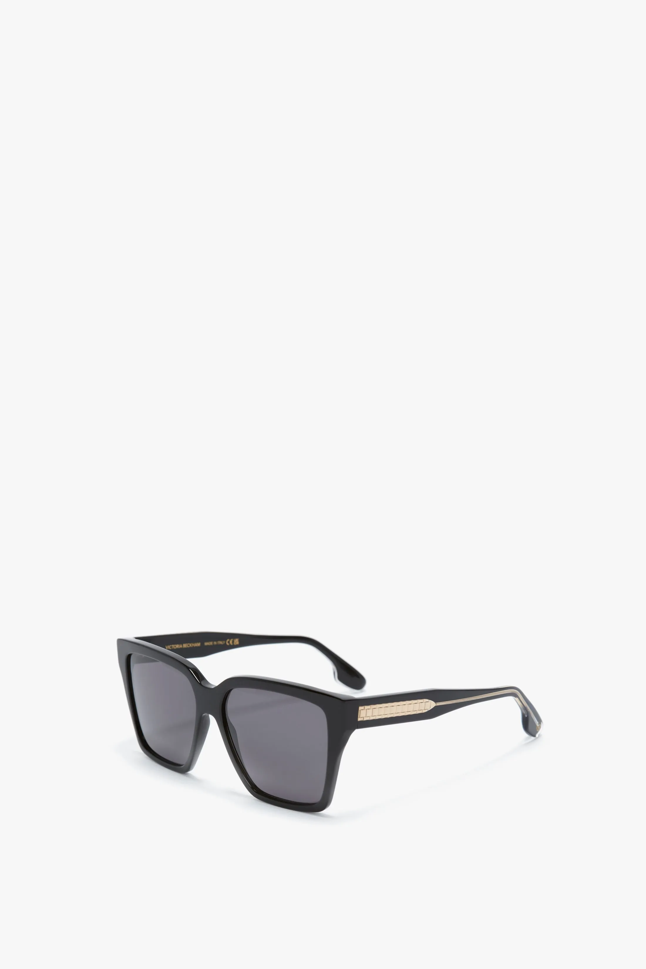 Soft Square Frame Sunglasses In Black