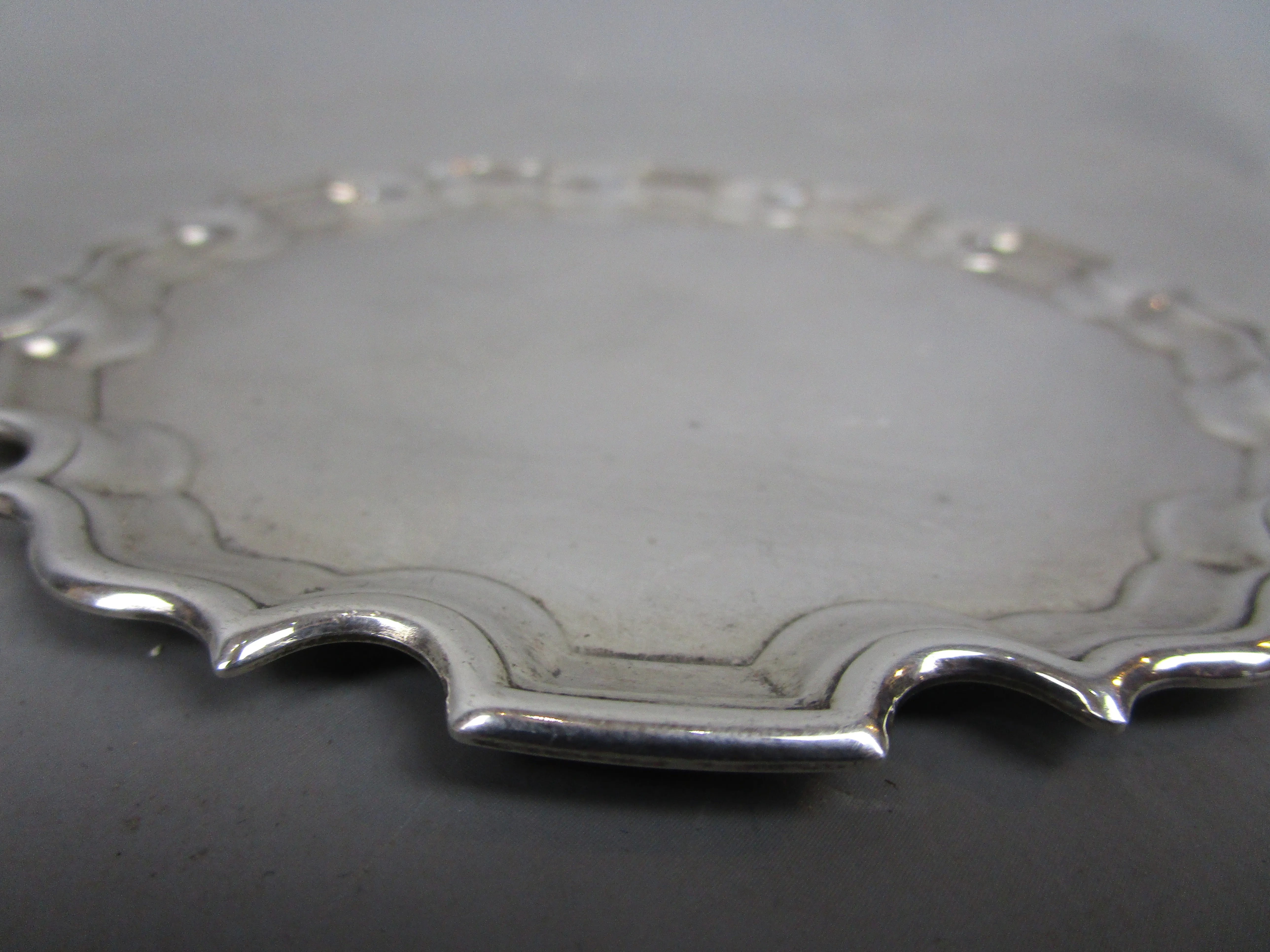 Sterling Silver Salver Vintage Sheffield 1993