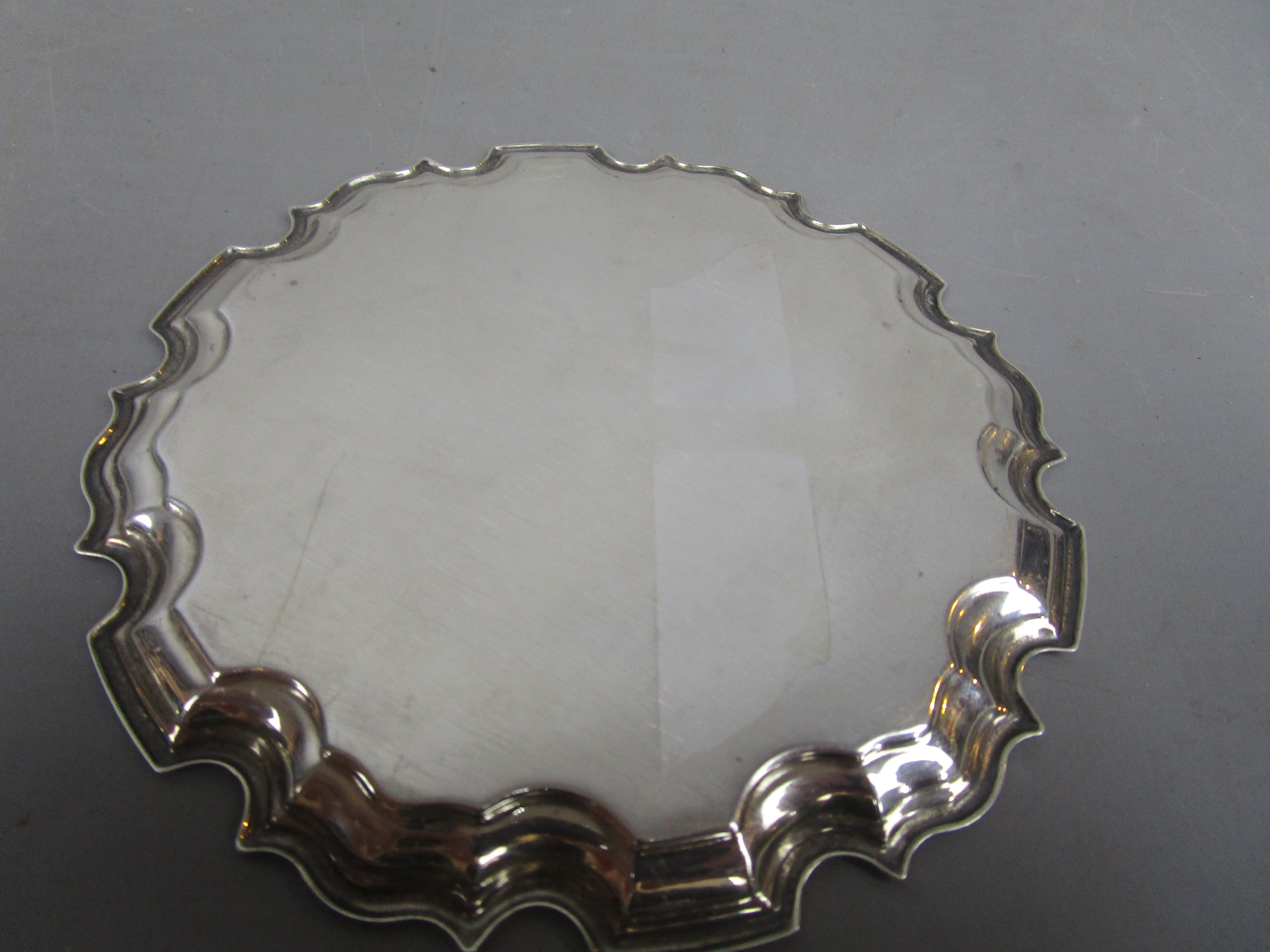 Sterling Silver Salver Vintage Sheffield 1993