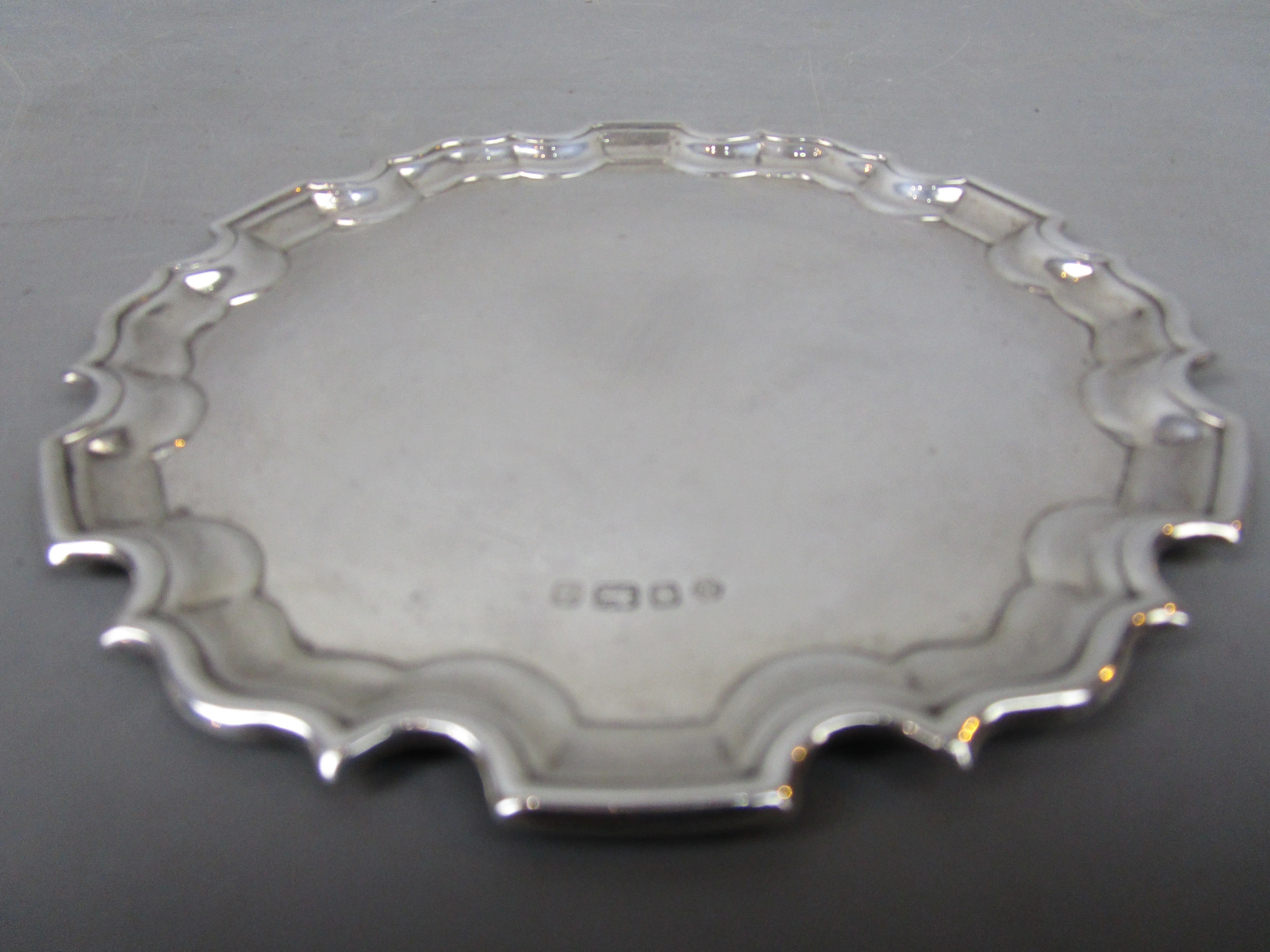 Sterling Silver Salver Vintage Sheffield 1993